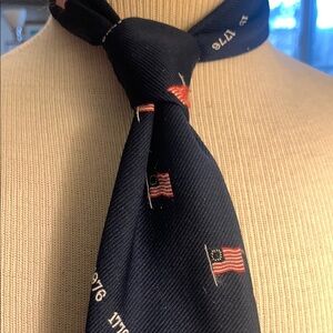 70’s PATRIOT USA BICENTENNIAL NECKTIE WITH FLAGS